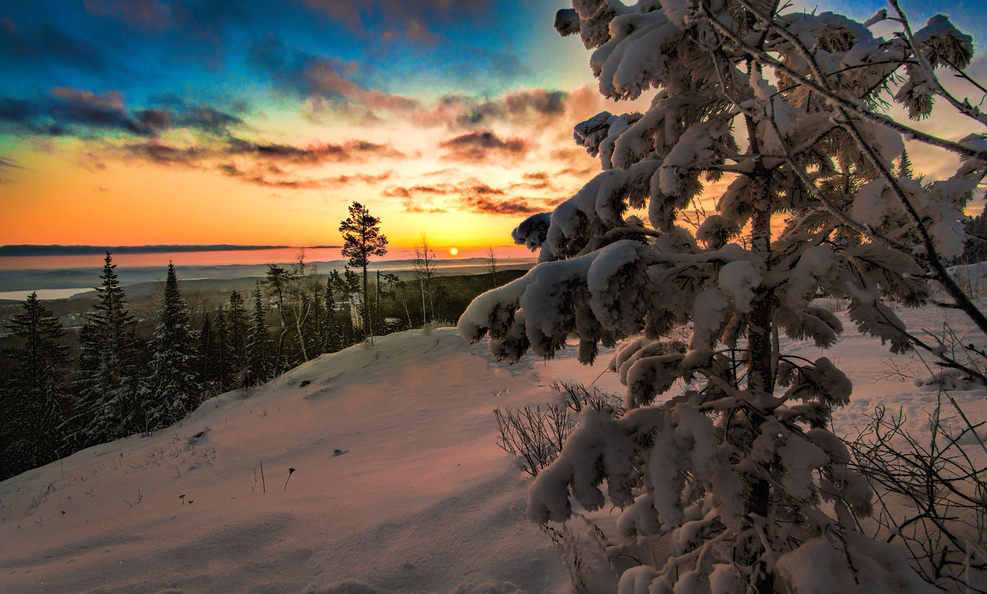 Winter-Sonnenaufgang