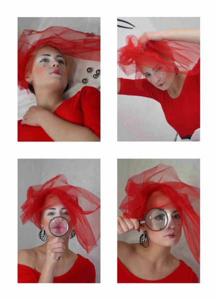 Porträt in rot. Katya