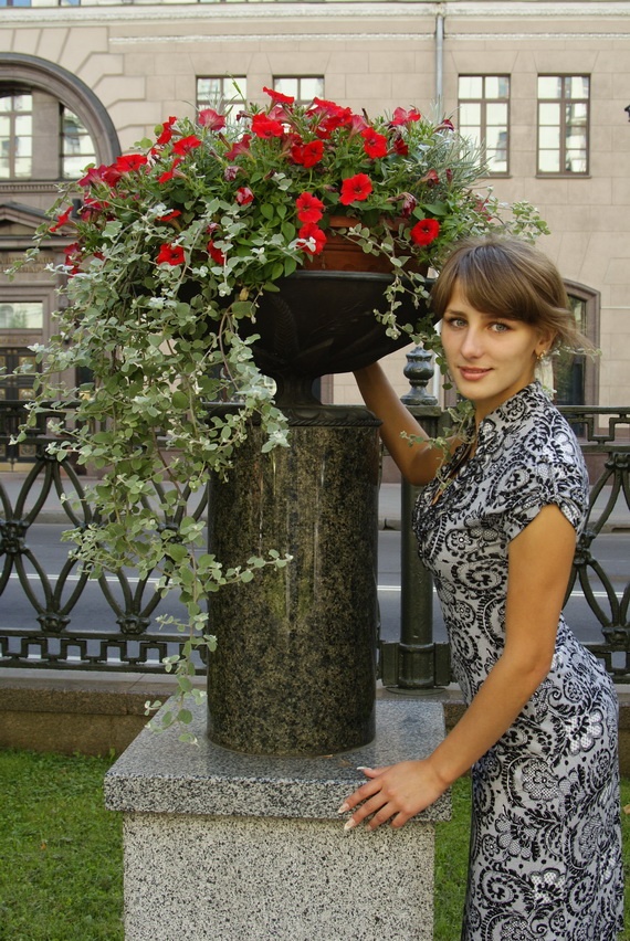Ludmila und Blumen