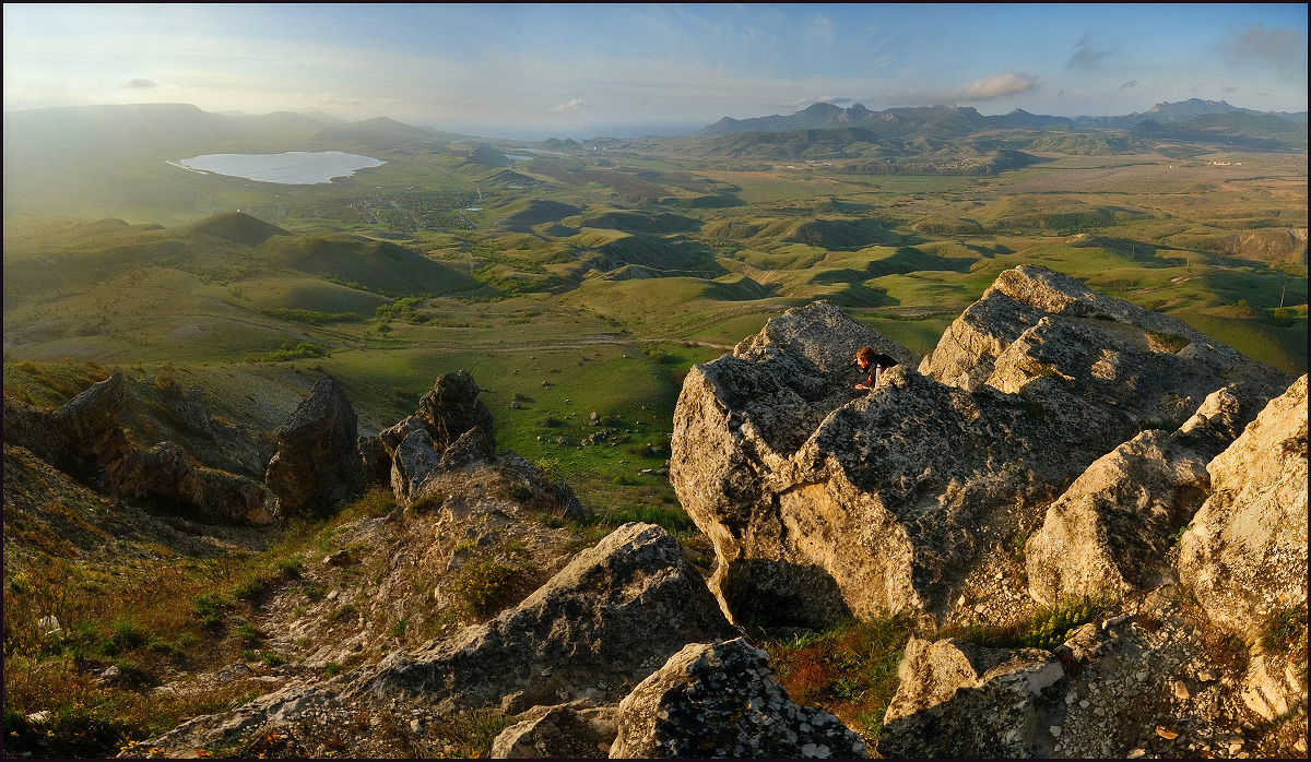 Morning Landschaft mit Elementen des Genres)