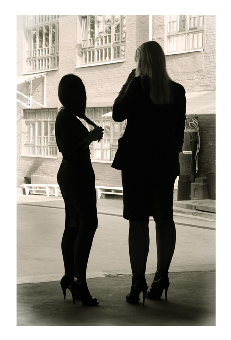 Winery. Silhouetten.