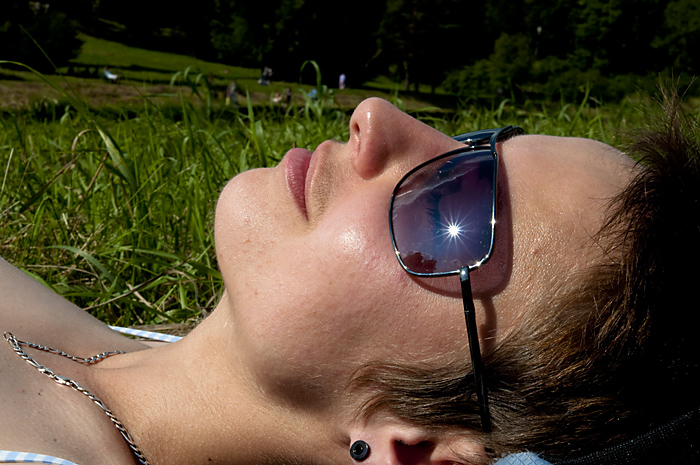 "Die Sonne, bekomme ich einen Strahl ..."