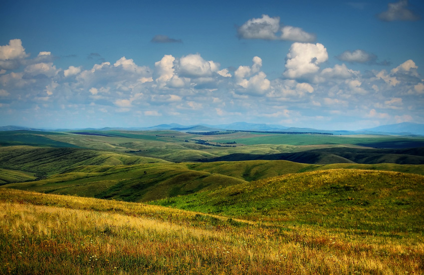 Landschaft mit Hügeln