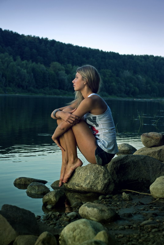 Warten auf den Sonnenuntergang ...