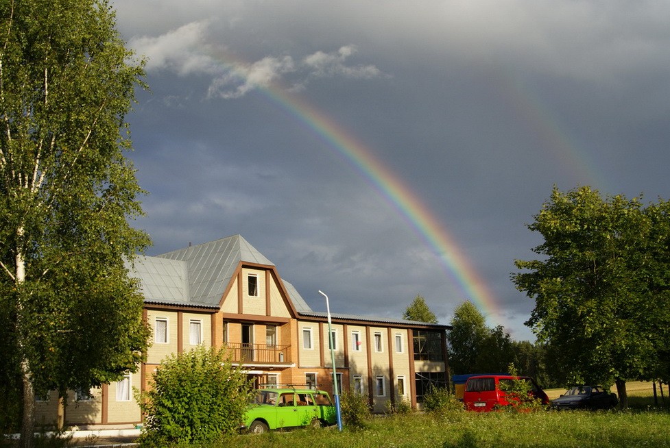 Zwei Regenbogen