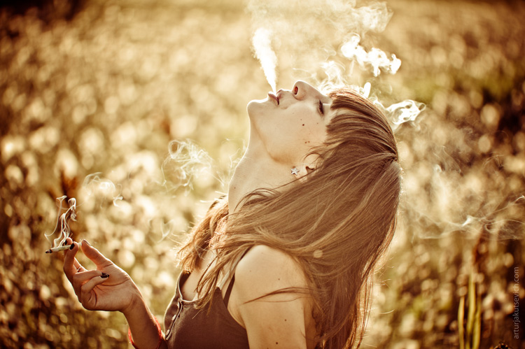 Victoria über den Rauch-und-untergang