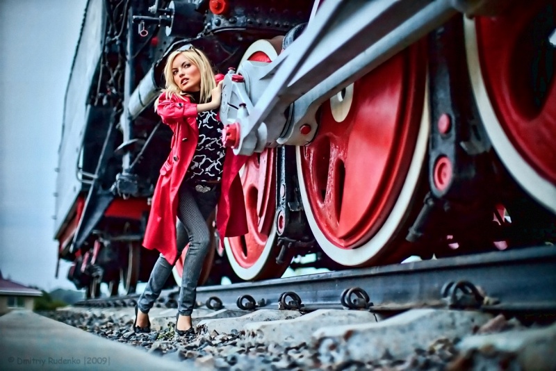 Warten Sie eine Lokomotive ...