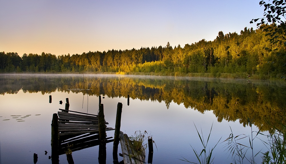 Ein ruhiger Morgen im August
