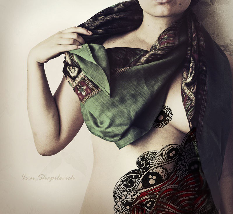 Strich und Punkt-arabische Schriftzeichen.