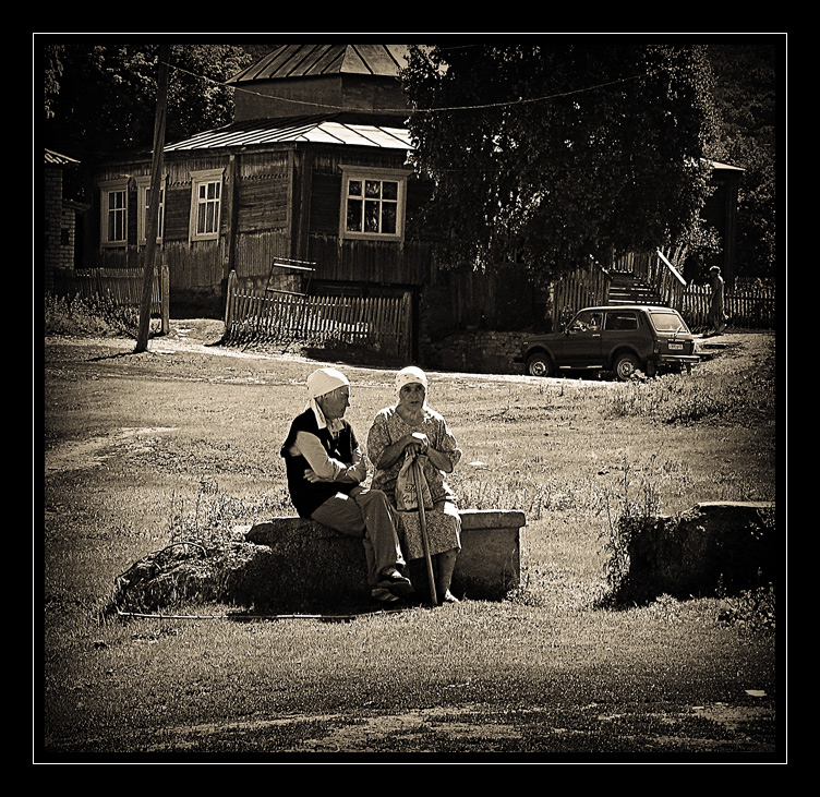 2 Oma Abend))) sprachen über alles.