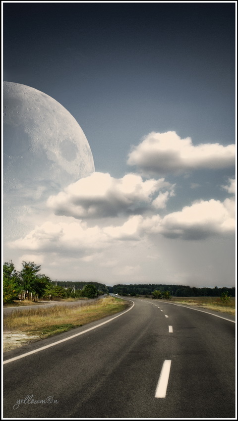 In der Ferne, in den Himmel ....