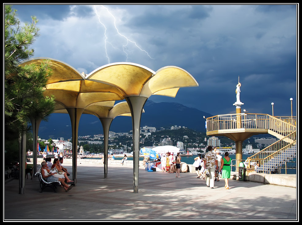 In Erwartung des Sturms.