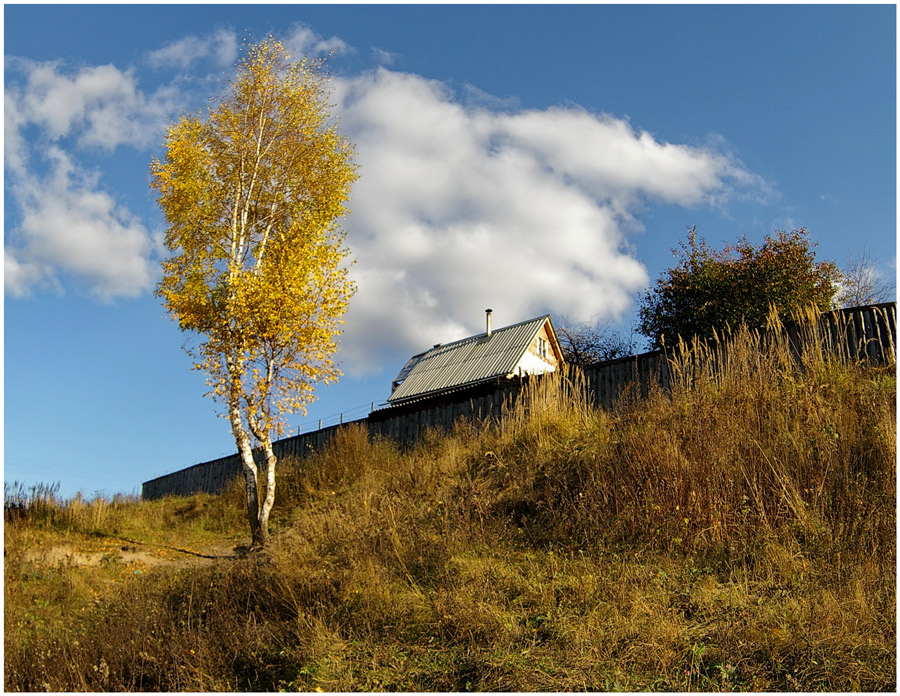 Haus auf einem Hügel