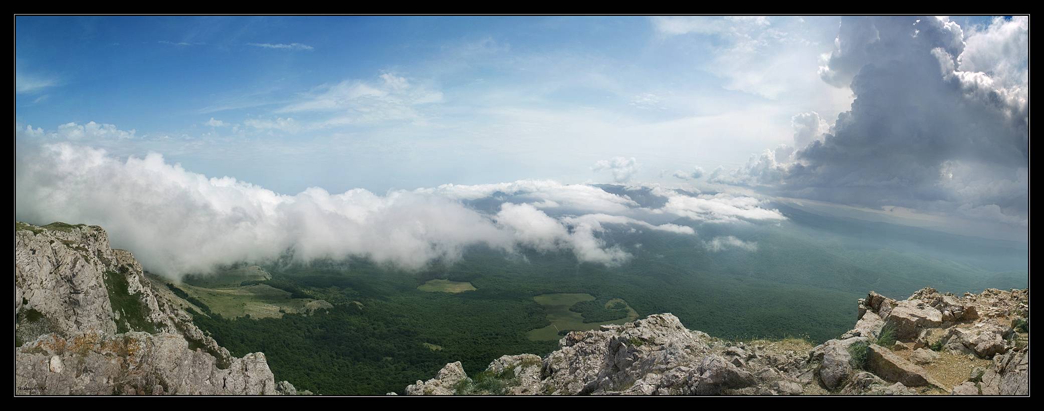 Panorama aus den Wolken