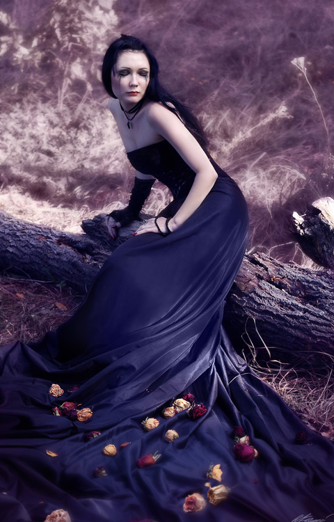 Trauer um die verwelkten Blumen