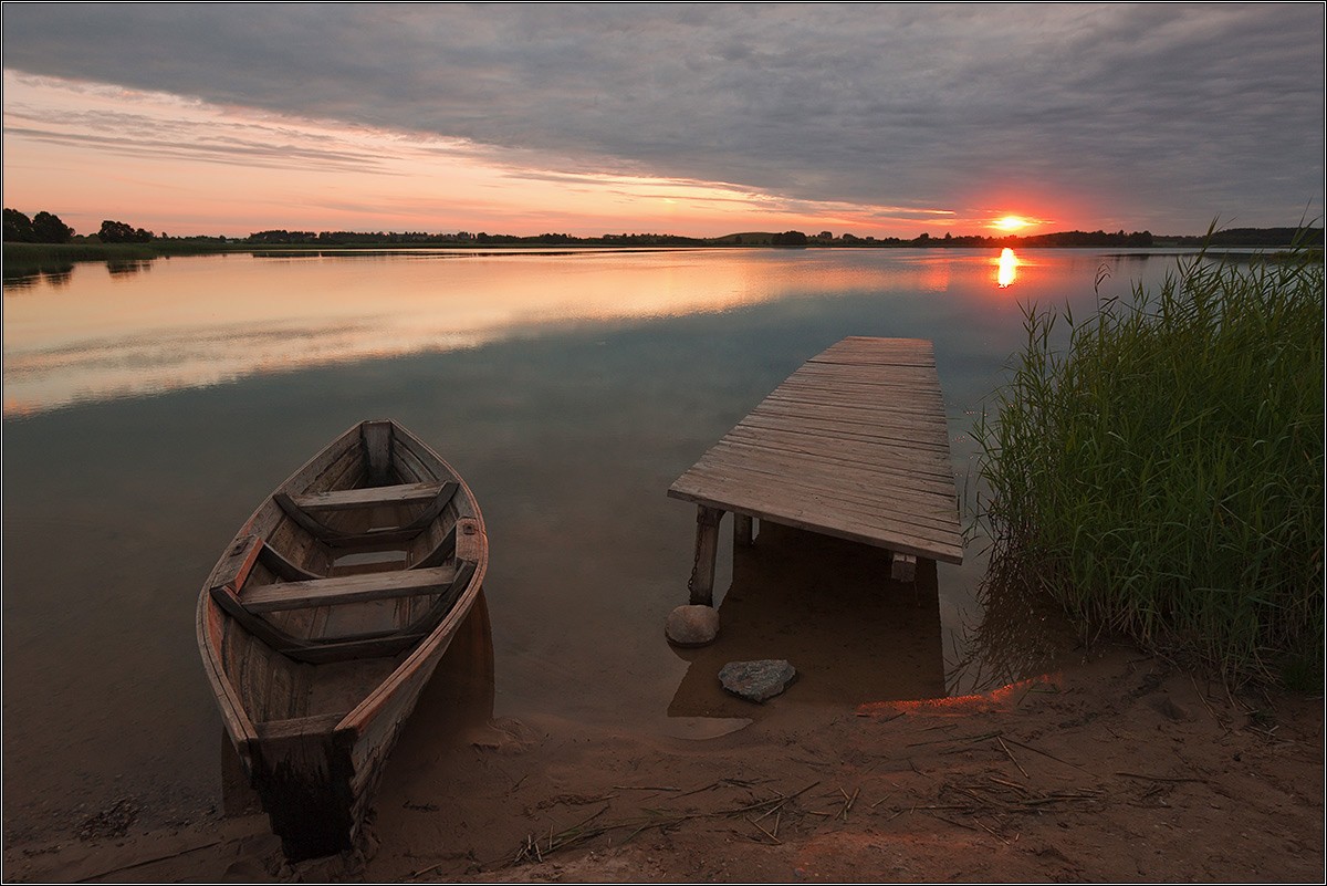 Der sterbende Sonnenuntergang