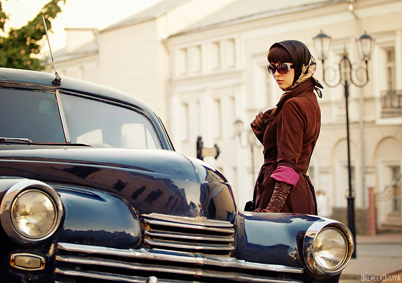 Über das Mädchen und Auto