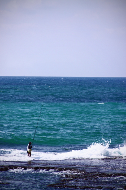 [Ein Fischer auf See]