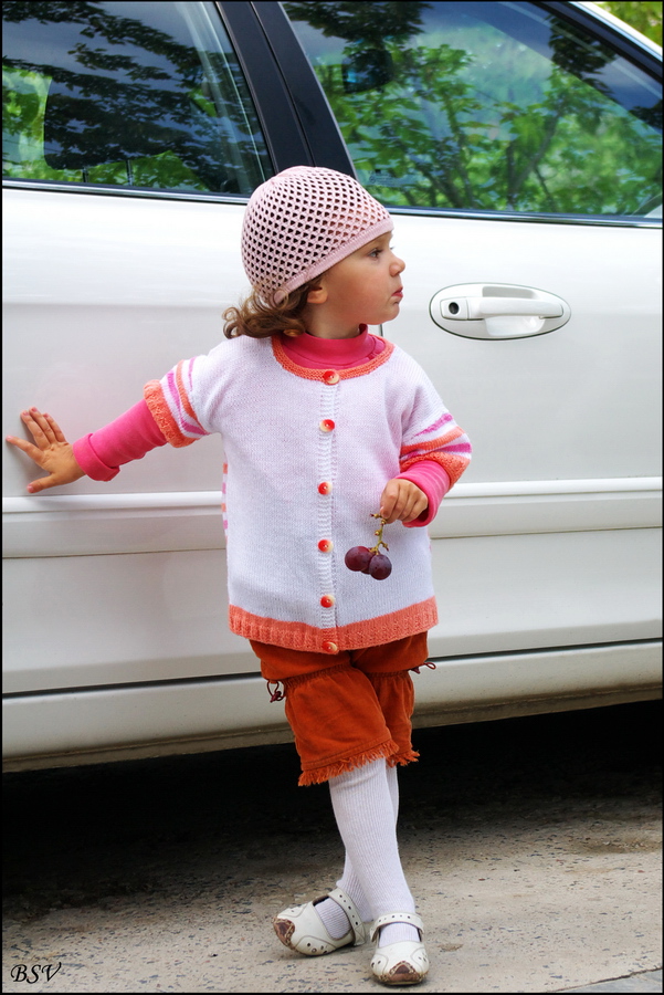 Mädchen mit Trauben