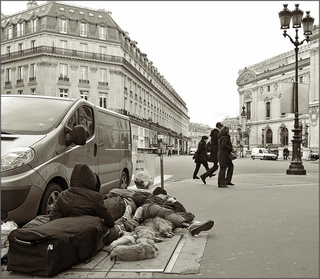 Halt in der Großstadt