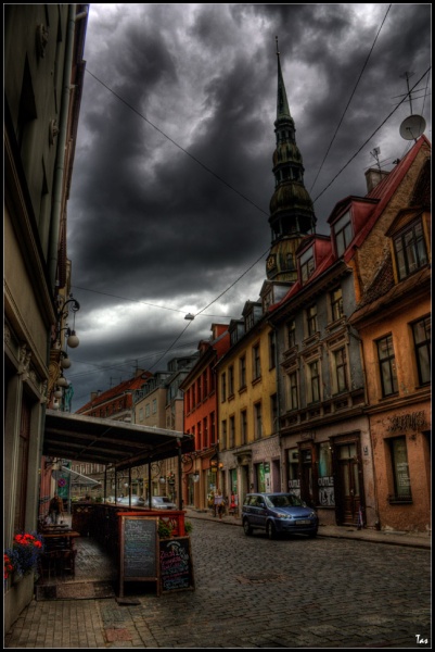 Wolken über Riga