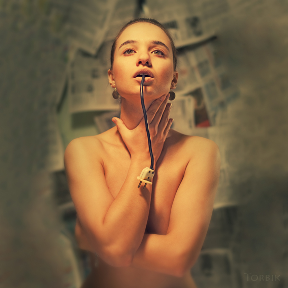 Schlange oder einer Gabel