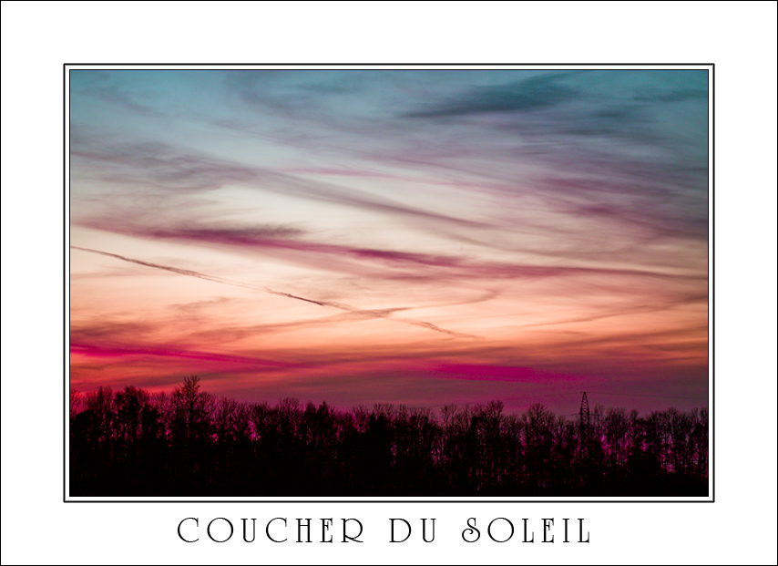 coucher du soleil