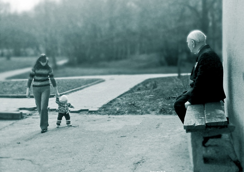 Menschen aus verschiedenen Jahrhunderten