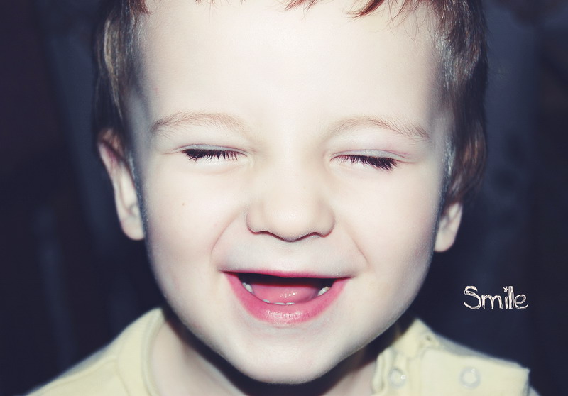 Lächeln eines Kindes