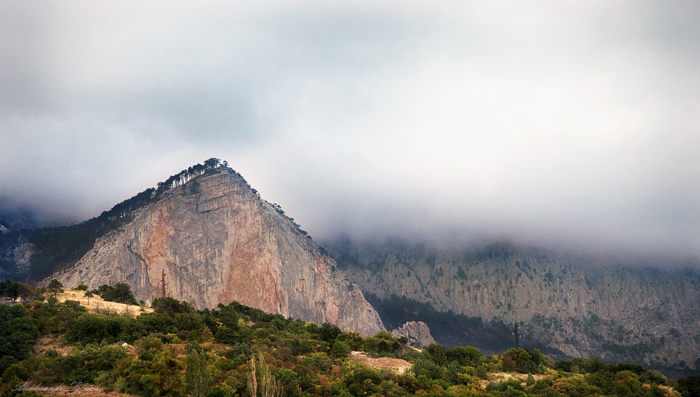 Nebel über dem Ai-Petri