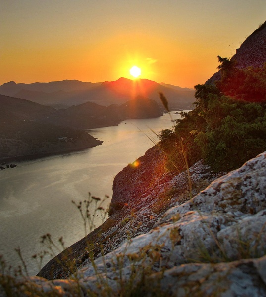 Als der Morgen in der Dämmerung