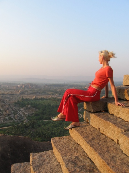 Dämmerung über den Reisfeldern