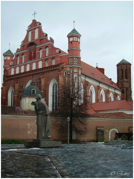 Adam-Mickiewicz-Denkmal in Vilnius.