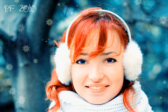 Schneeflocken auf Evelinke