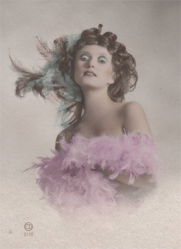 Porträt Mädchen in Boa