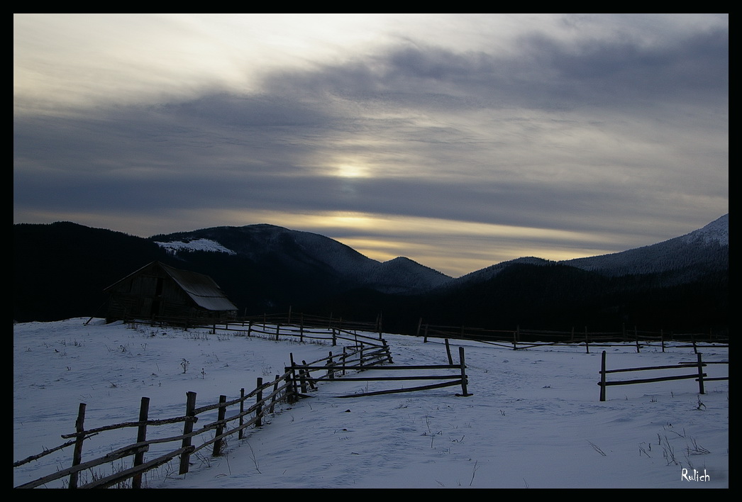 Sonnenaufgang auf dem Weg