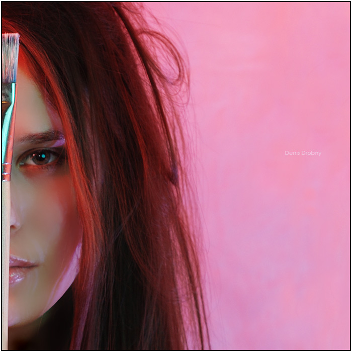 My room is painted pink