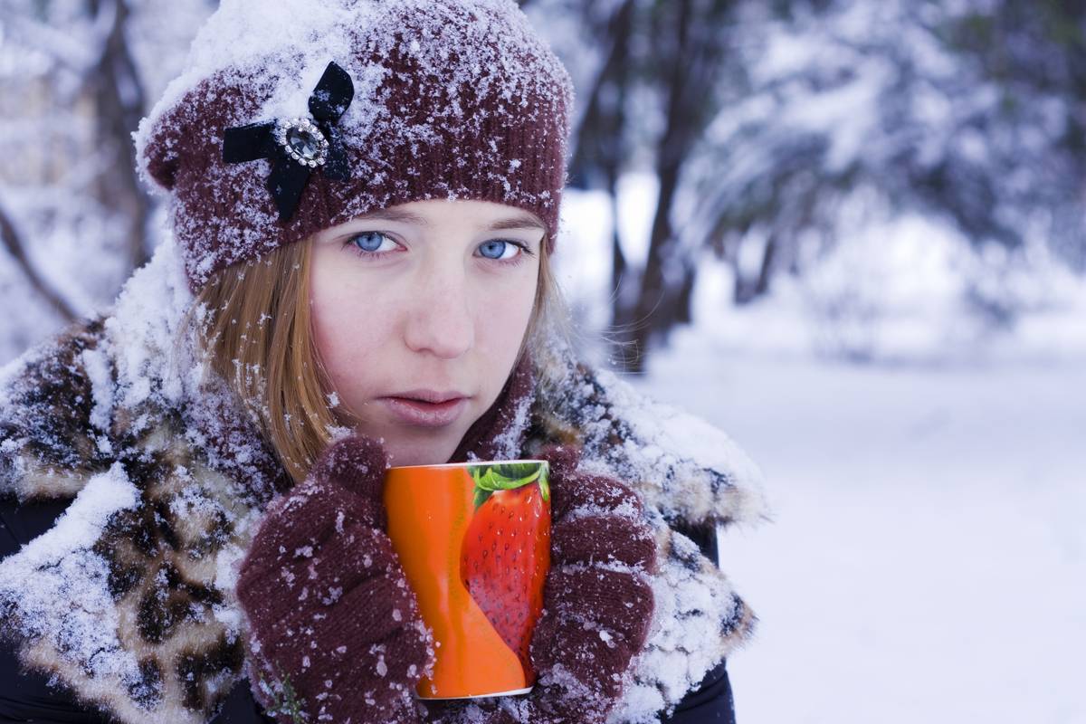 Warm Instant kalten Winter