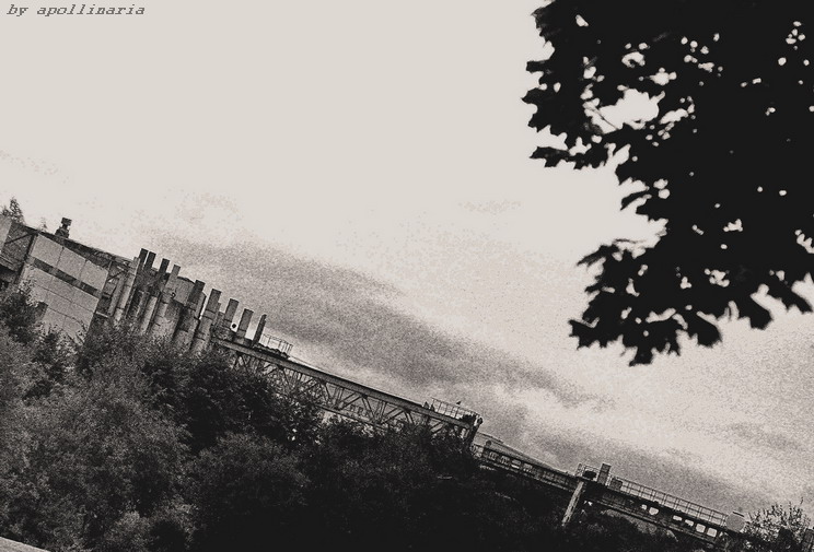 Schnitt während des Fluges