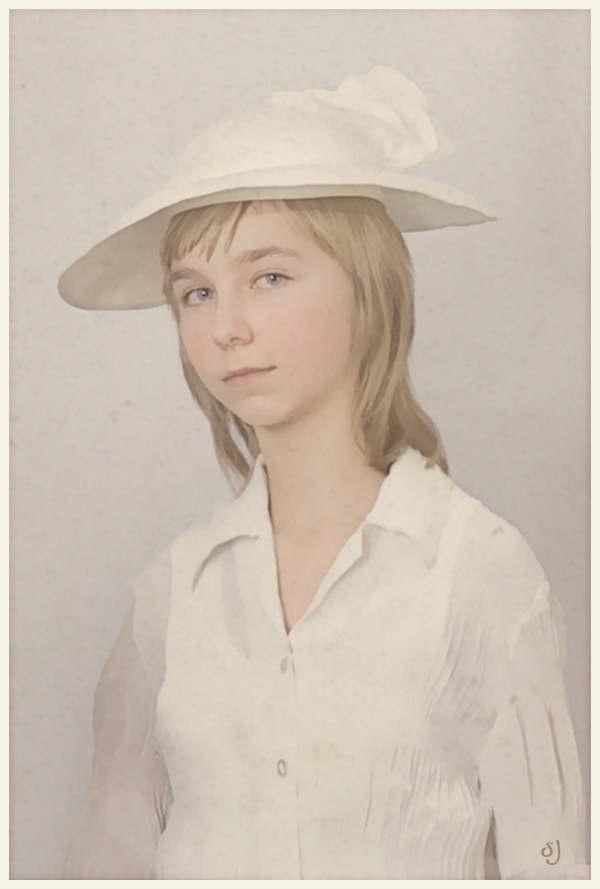 Porträt eines jungen polnischen Frauen