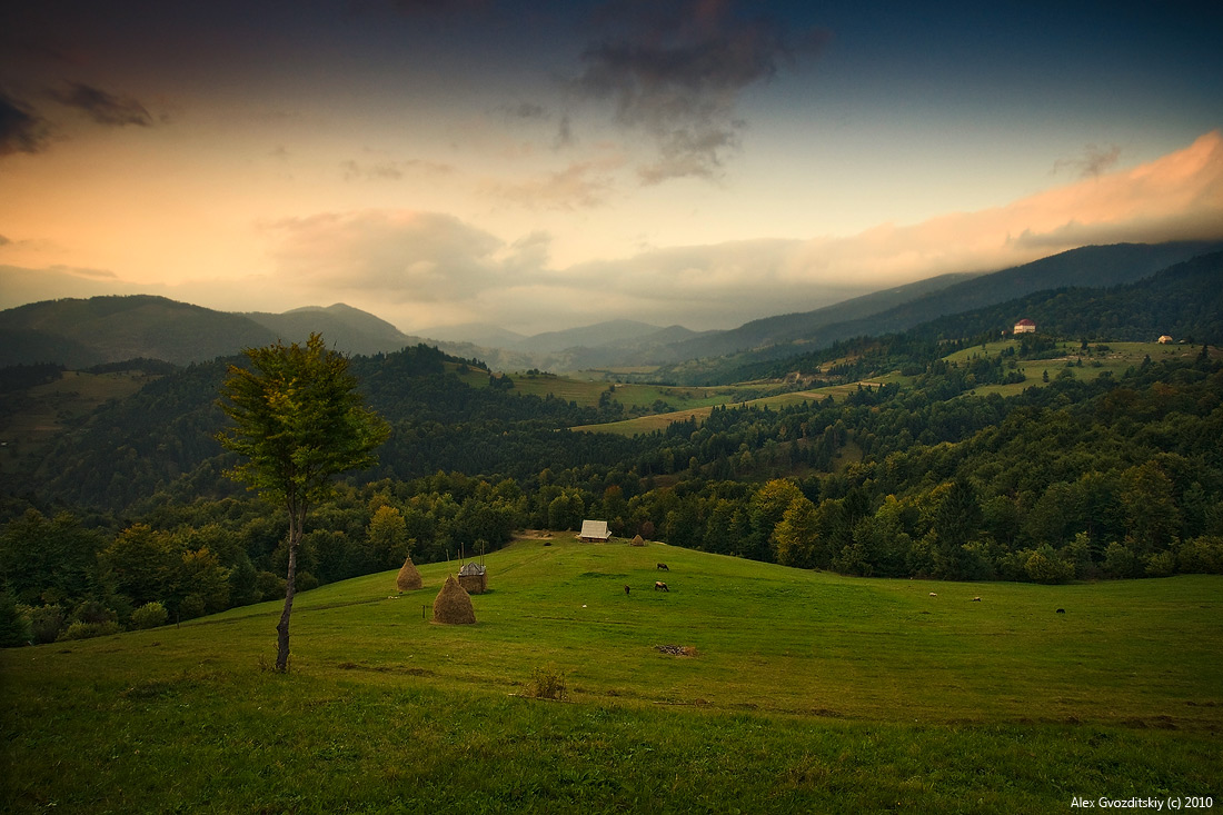 Reflexionen von Sonnenuntergang