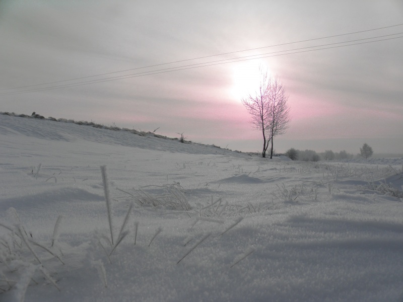 Sonnenuntergang im Winter