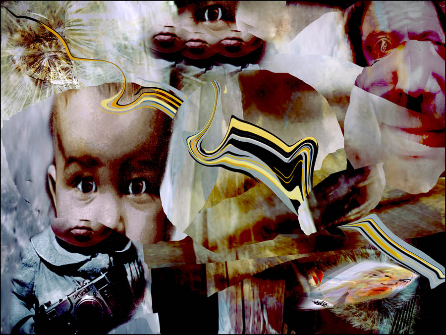 Selbstporträt: Foto-Restaurierung, machte der Vater