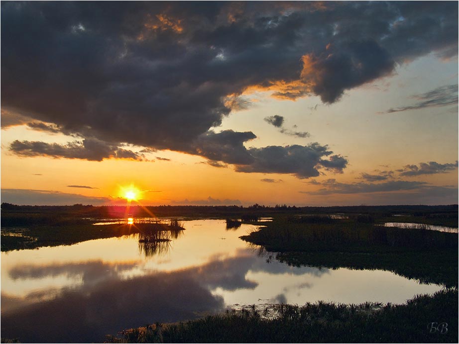 Täuschend ruhigen Abend