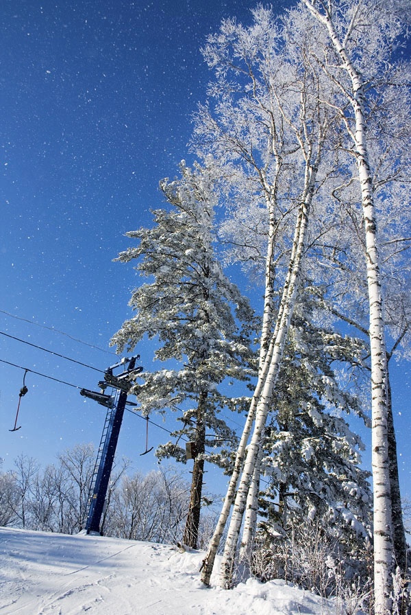Fallender Schnee ...