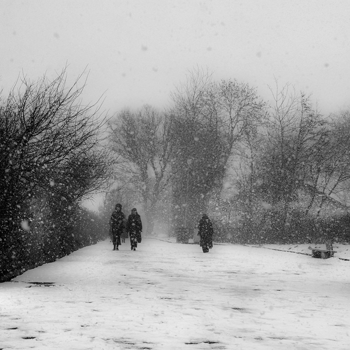 Winter .... in einem Kreis in einem Quadrat