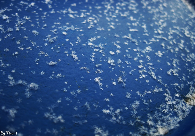 Streuen von Schneeflocken