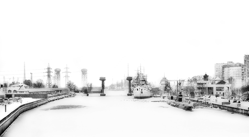 Grafiken auf einem weißen Winter