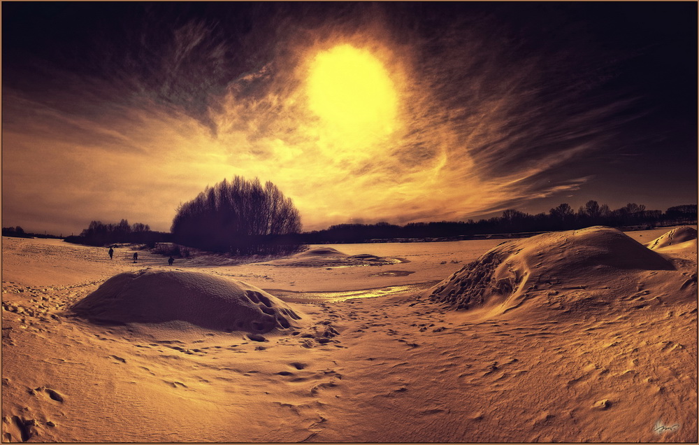 An einem der Planeten, auch "Winter