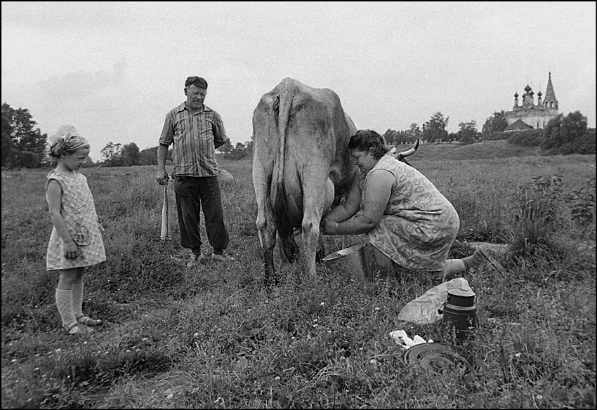 Die Bauern des Dorfes Dunilovo
